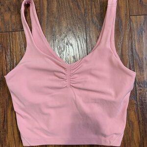 Pink Ruched lululemon align Top